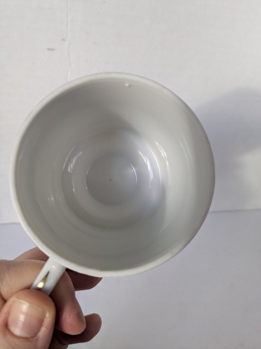 Vintage Curling Capers Mug by Banks Japan – Pedestal Coffee Cup Gold Rim - Space - Picture 5 of 7